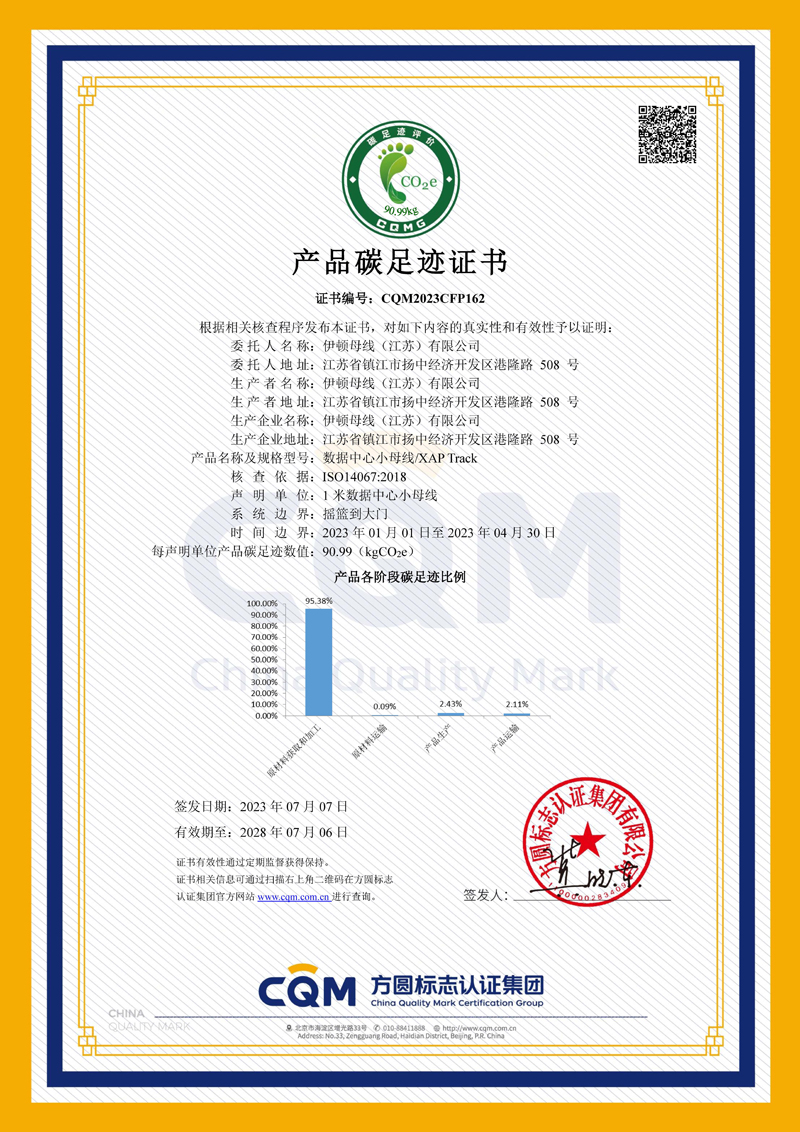 產品碳足跡證書